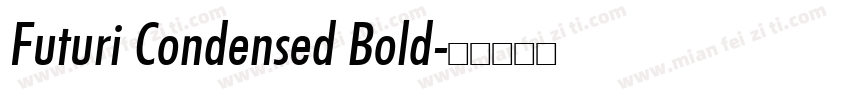 Futuri Condensed Bold字体转换